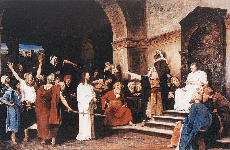 Mihaly Munkacsy christ before pilate oil painting image